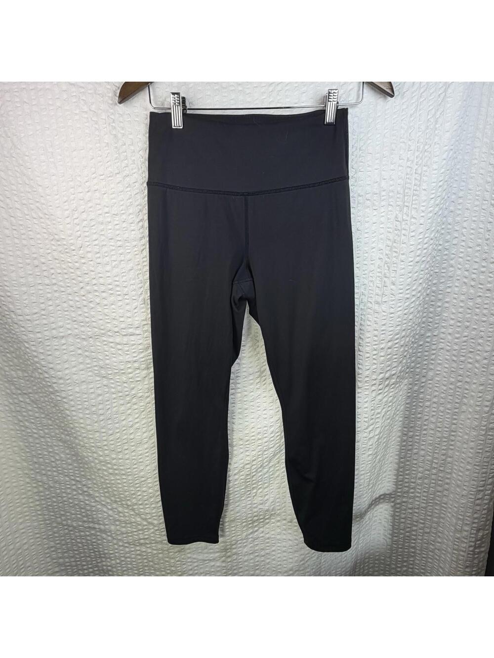 Banana Republic Womens Yoga Pants Size M High Rise Cropped Legging Black Stretch